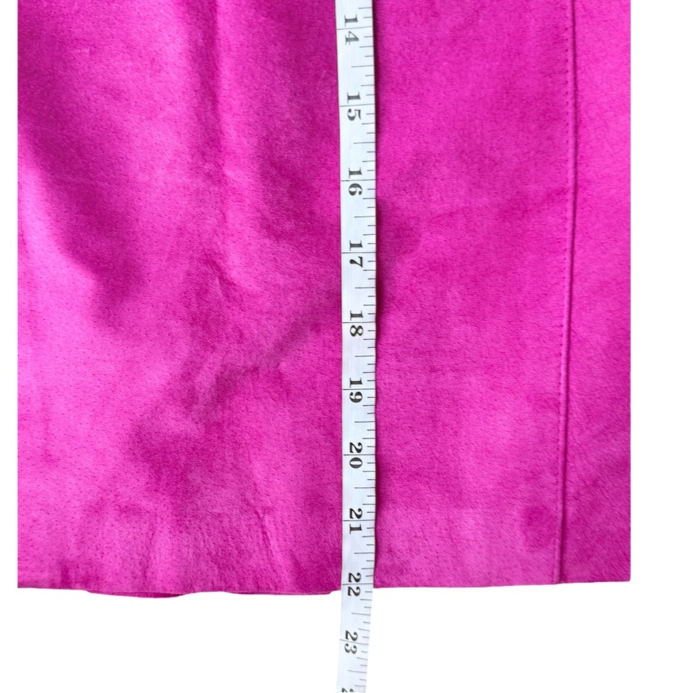 DANIER Genuine Leather Suede Pink
Pencil Skirt - Picture 5 of 7